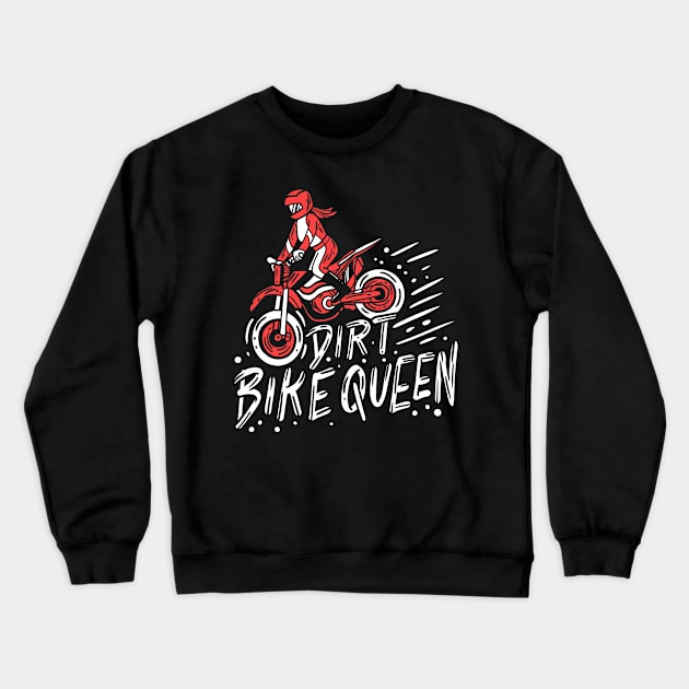 Dirt Bike Motocross Crewneck Sweatshirt by KAWAIITEE